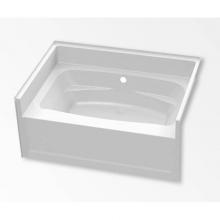 Aquatic AC003083-BC-WPV-WH - 6042HCW Alcove Bathtub