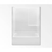 Aquatic AC003358-L-TO-WH - 2543N2P Two-Piece Tub Shower
