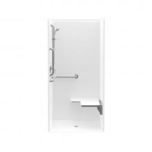 Aquatic AC003679-X2LBVBHHLSCD-WH - 13838BFLP Alcove Shower