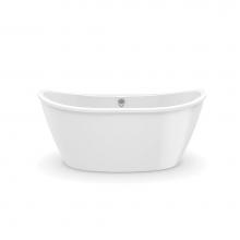 Aquatic AC003104-FC-TO-WH - Effie 6032CF AFR Freestanding Bathtub