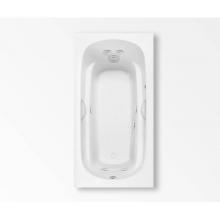 Aquatic AC003312-L-WPE-WH - Santa Clara Alcove Bathtub