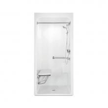 Aquatic AC003677-XBL-WH - 3636BFSCMA Alcove Shower