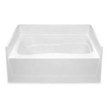Aquatic AC003086-R-TO-WH - 6042HW Alcove Bathtub