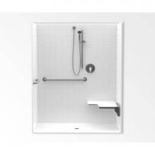 Aquatic AC003546-XADANS-WH - 1603BFST Alcove Shower