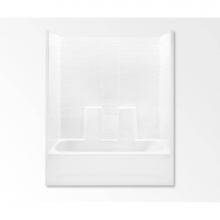 Aquatic AC003370-R-TO-WH - 26033CTM AFR One-Piece Tub Shower