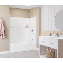 Aquatic AC003699-R-TO-WHT - Icon TS6036 Acrylx Alcove Right Hand Drain One-Piece Tub Shower in White