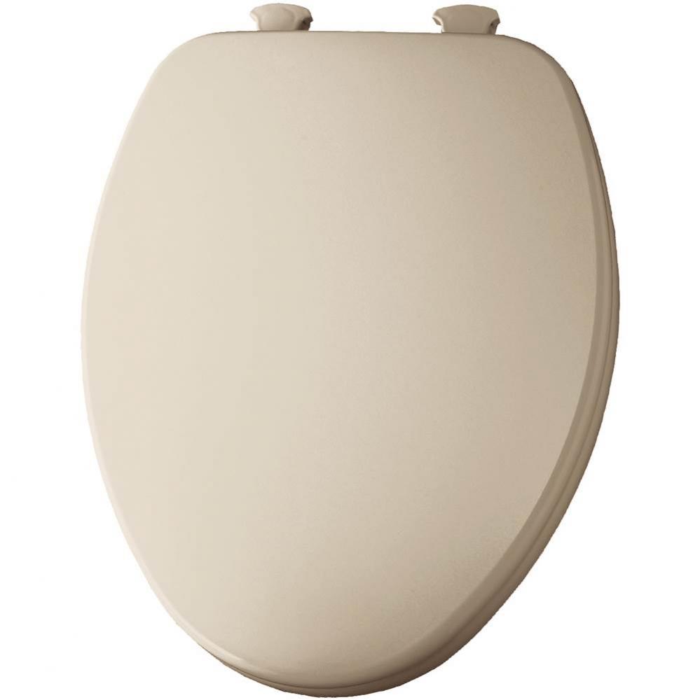 Church Elongated Enameled Wood Toilet Seat in Bone with Easy Clean® Hinge