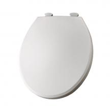 Church 3EC 000 - Round Plastic Toilet Seat in White with Easy-Clean & Change Hinge