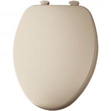Church 7F585EC 006 - Church Elongated Enameled Wood Toilet Seat in Bone with Easy Clean® Hinge