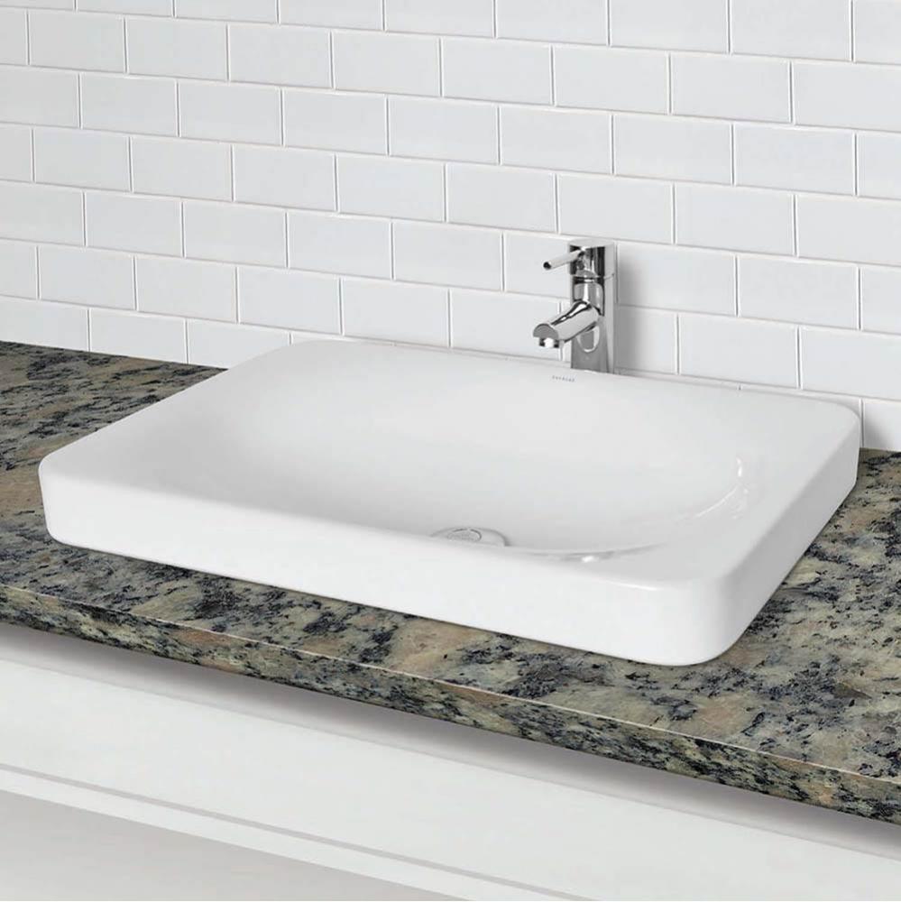 Semi-Recessed Rectangular Lavatory