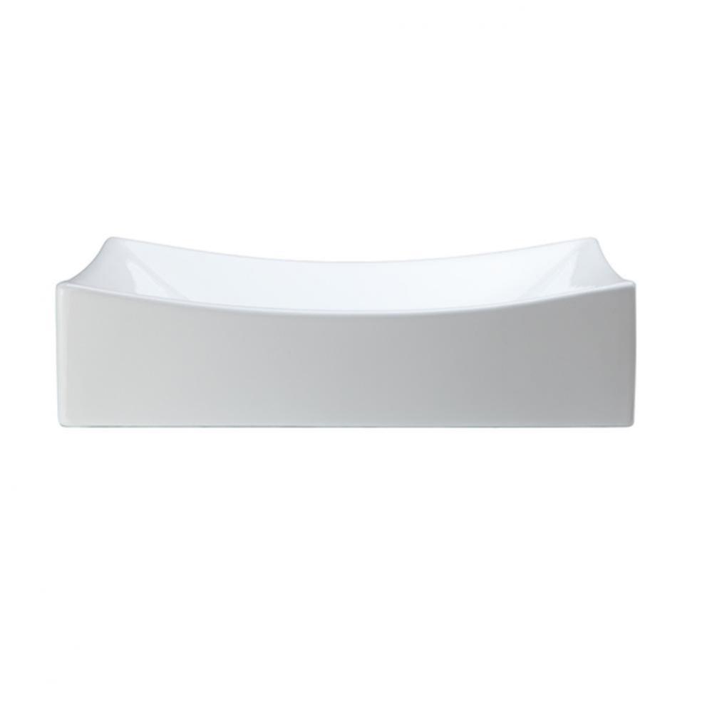 Above-Counter Rectangular Lavatory White