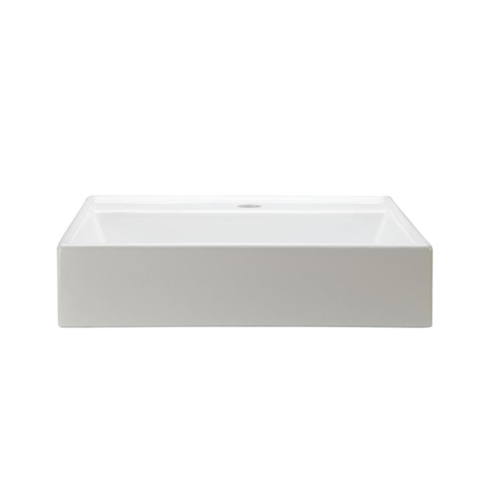 Above-Counter Square Lavatory White
