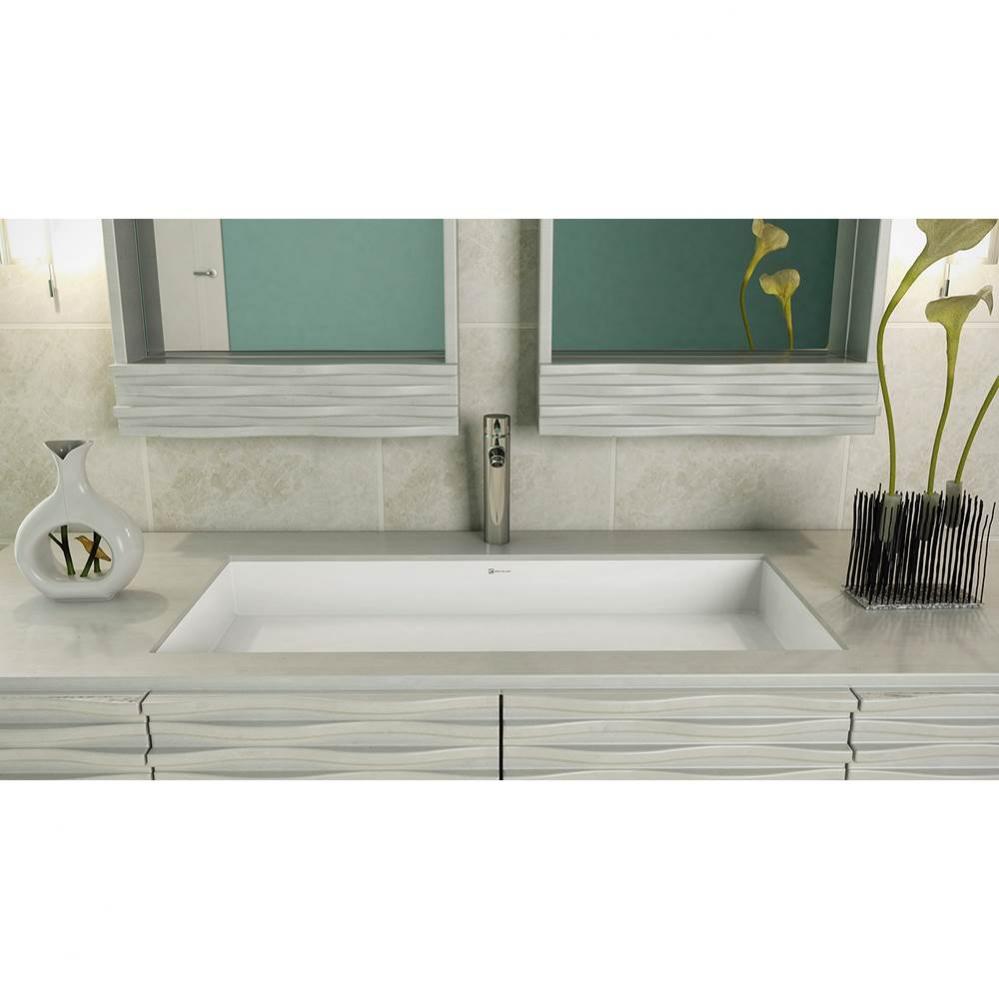 Solid Surface Rectangular Undermount Lavatory