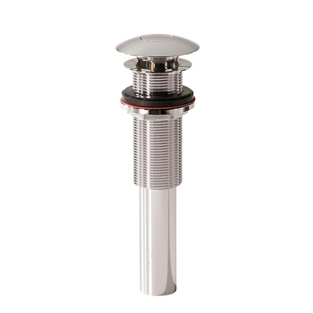 Polished Nickel Push Button Closing Umbrella Drain without Overflow