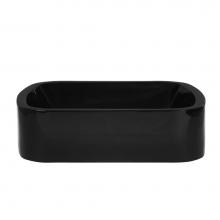 Decolav 2802-OBS - Obsidian Rectangular Above-Counter Resin Lavatory