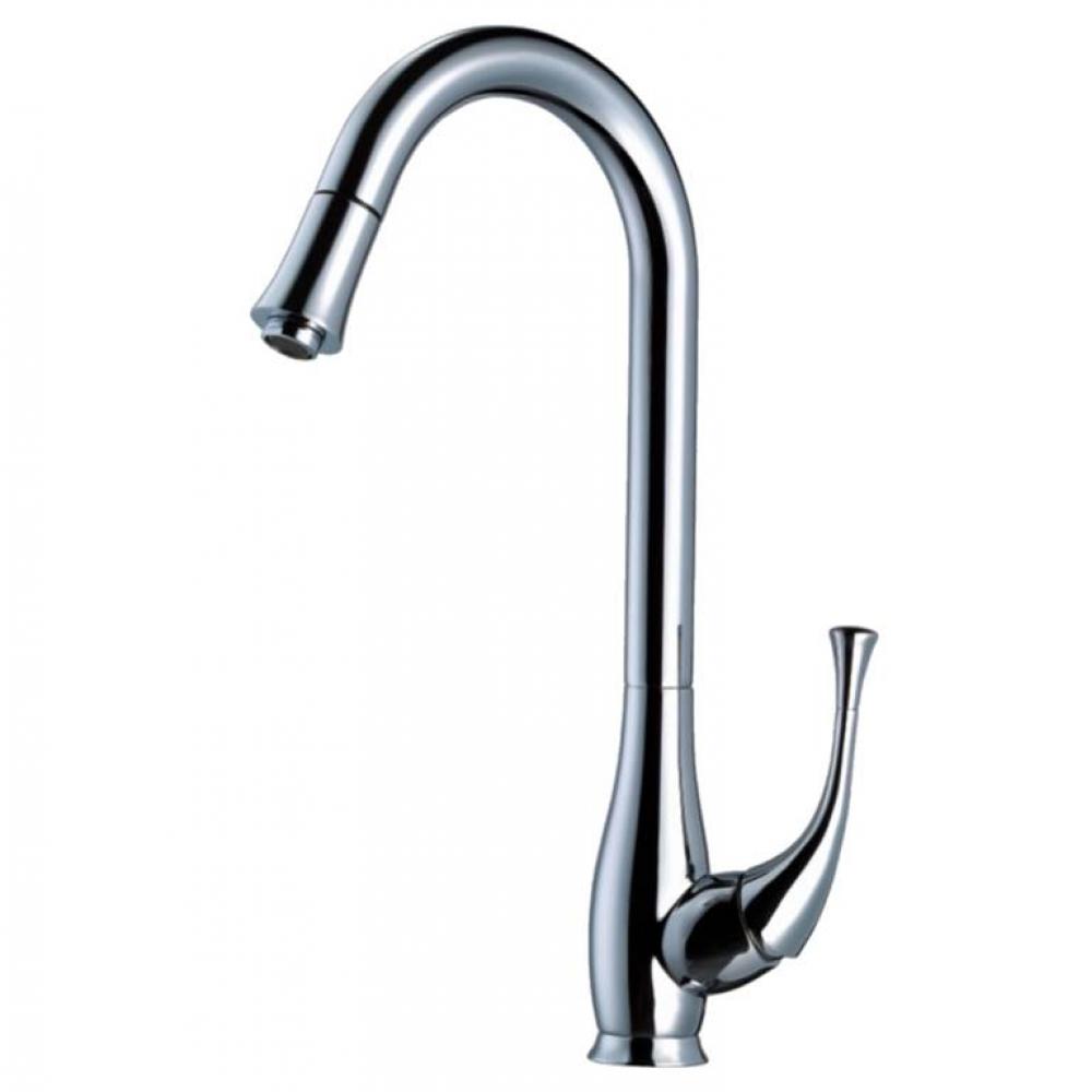 Dawn® Single-lever pull-out spray kitchen faucet, Chrome