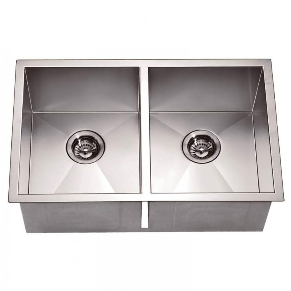 Dawn® Undermount Equal Double Square Sink