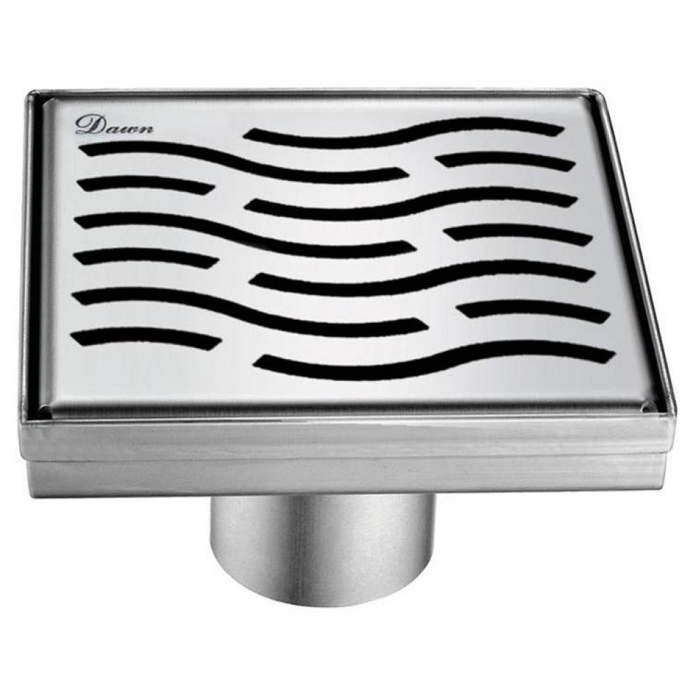 Dawn® Heilongjia Series - Square Shower Drain 5''L