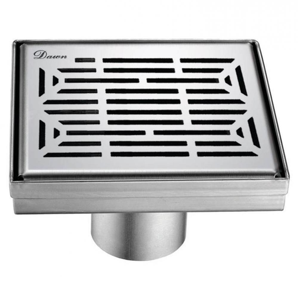 Dawn® Irtysh River Series - Square Shower Drain 5''L