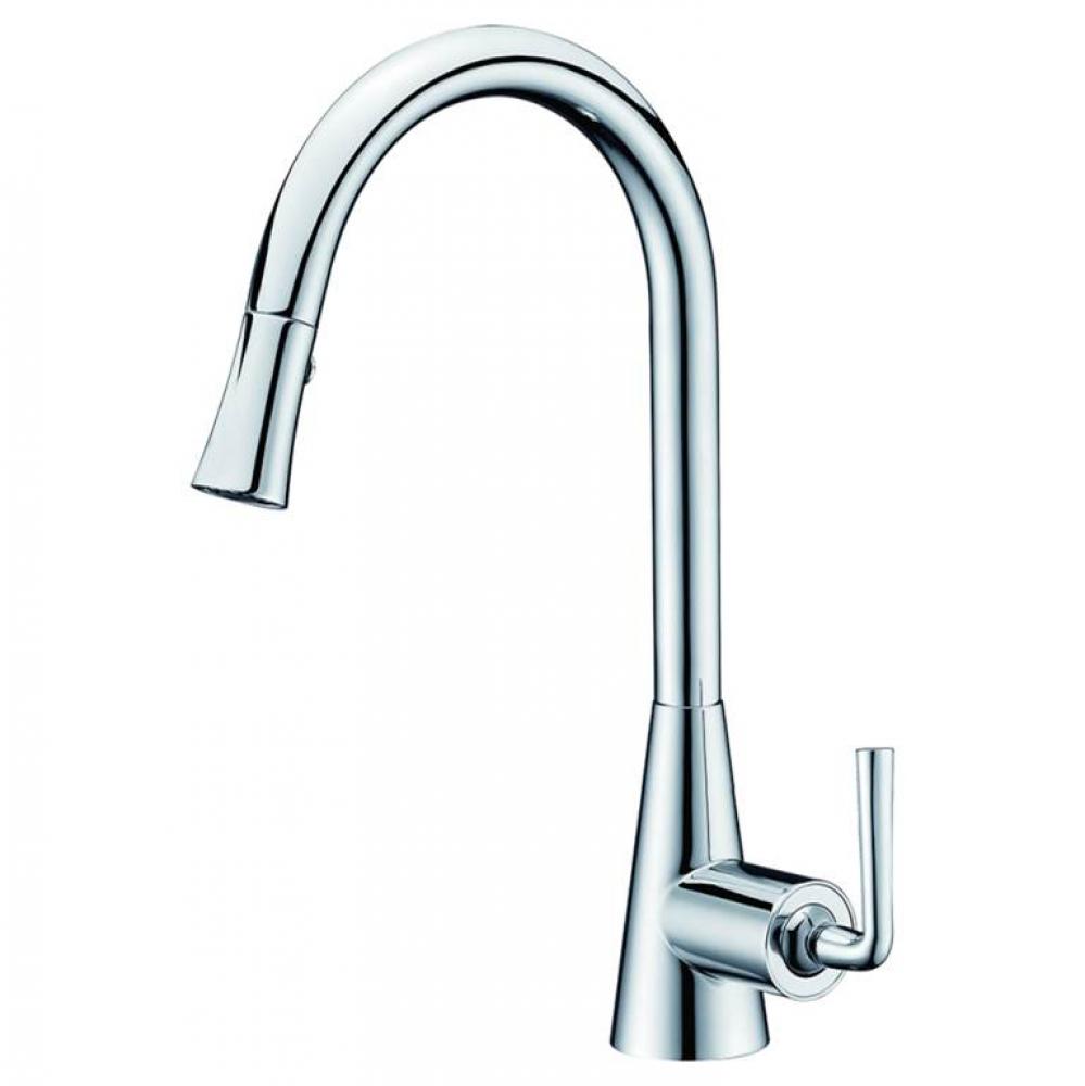 Dawn® Single-lever pull-down spray sink mixer, Chrome
