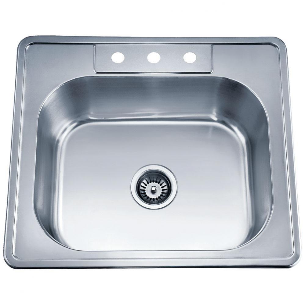 Dawn® Top Mount Single Bowl Sink