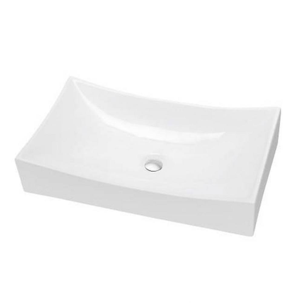 Dawn® Vessel Above-Counter Rectangle Ceramic Art Basin