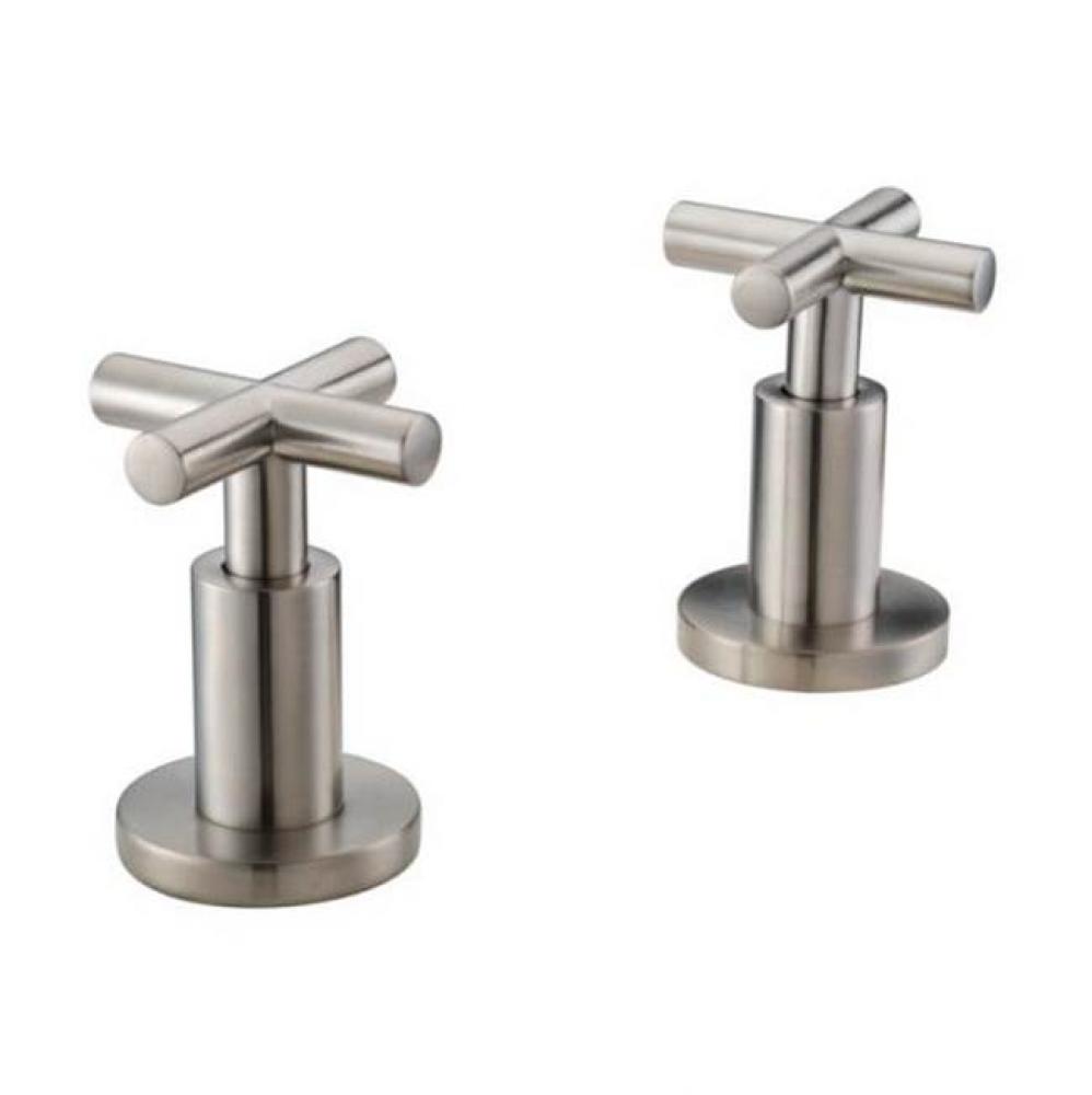 Cross Handles, Brushed Nickel
