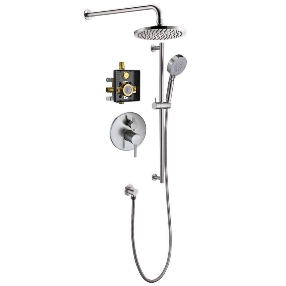 Lake Tahole Shower Set, Brushed Nickel