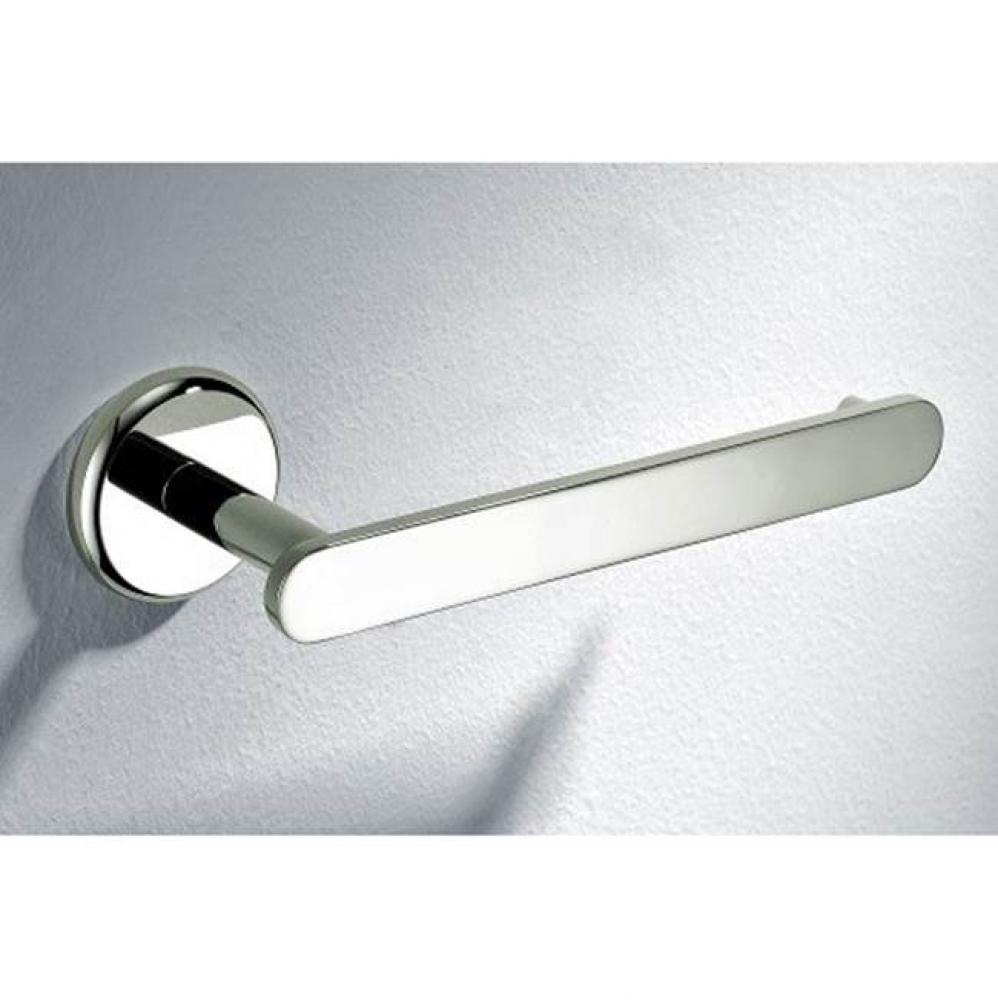 Solid brass toilet roll holder, brushed nickel: 7''Lx2-3/4''Dx2''H