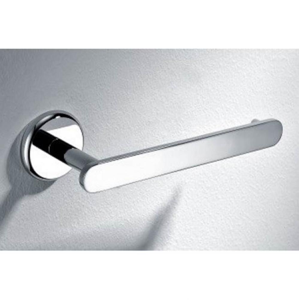 Solid brass toilet roll holder, chrome: 7''Lx2-3/4''Dx2''H