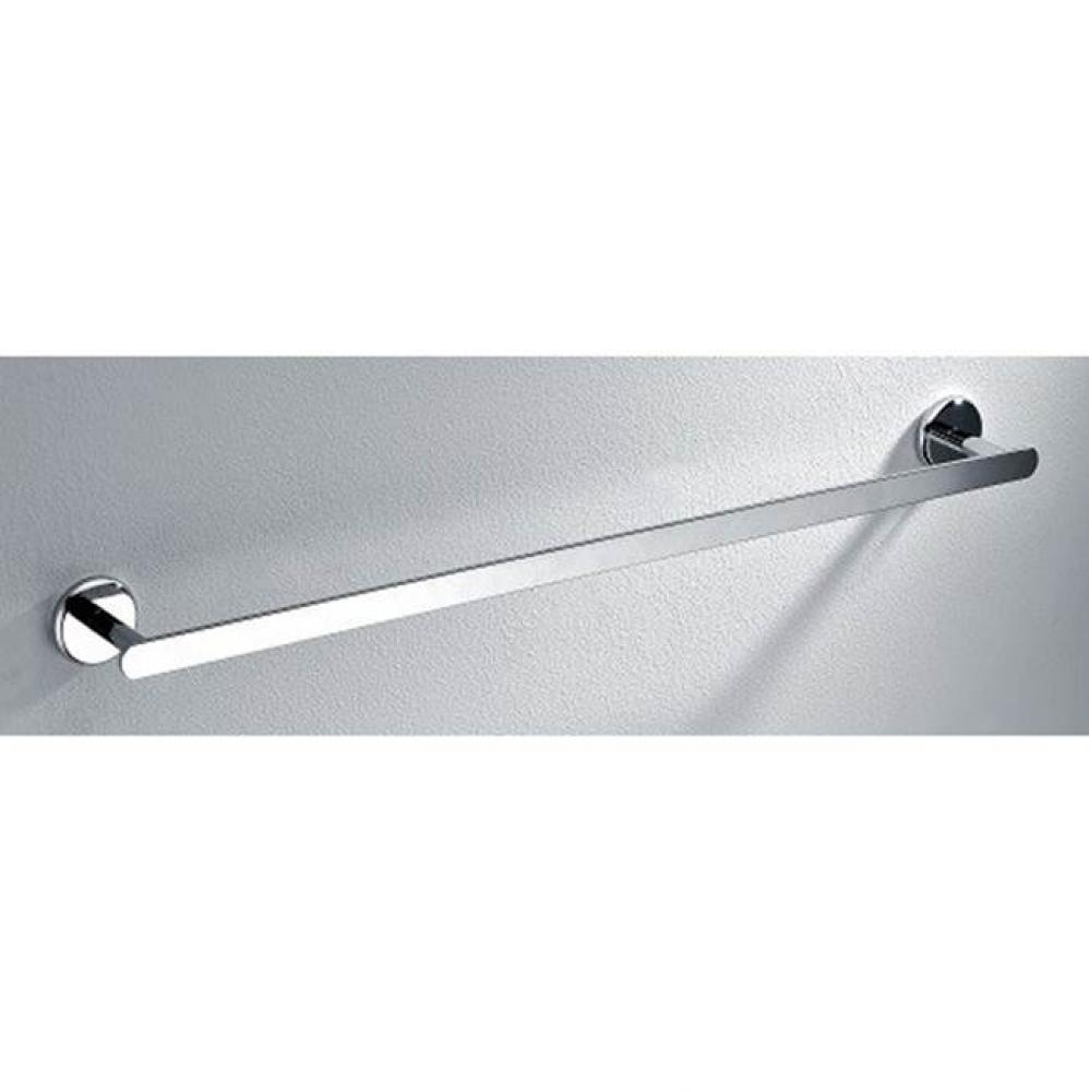 Solid brass towel rail, chrome: 24-7/8''Lx2-5/8''Dx2''H