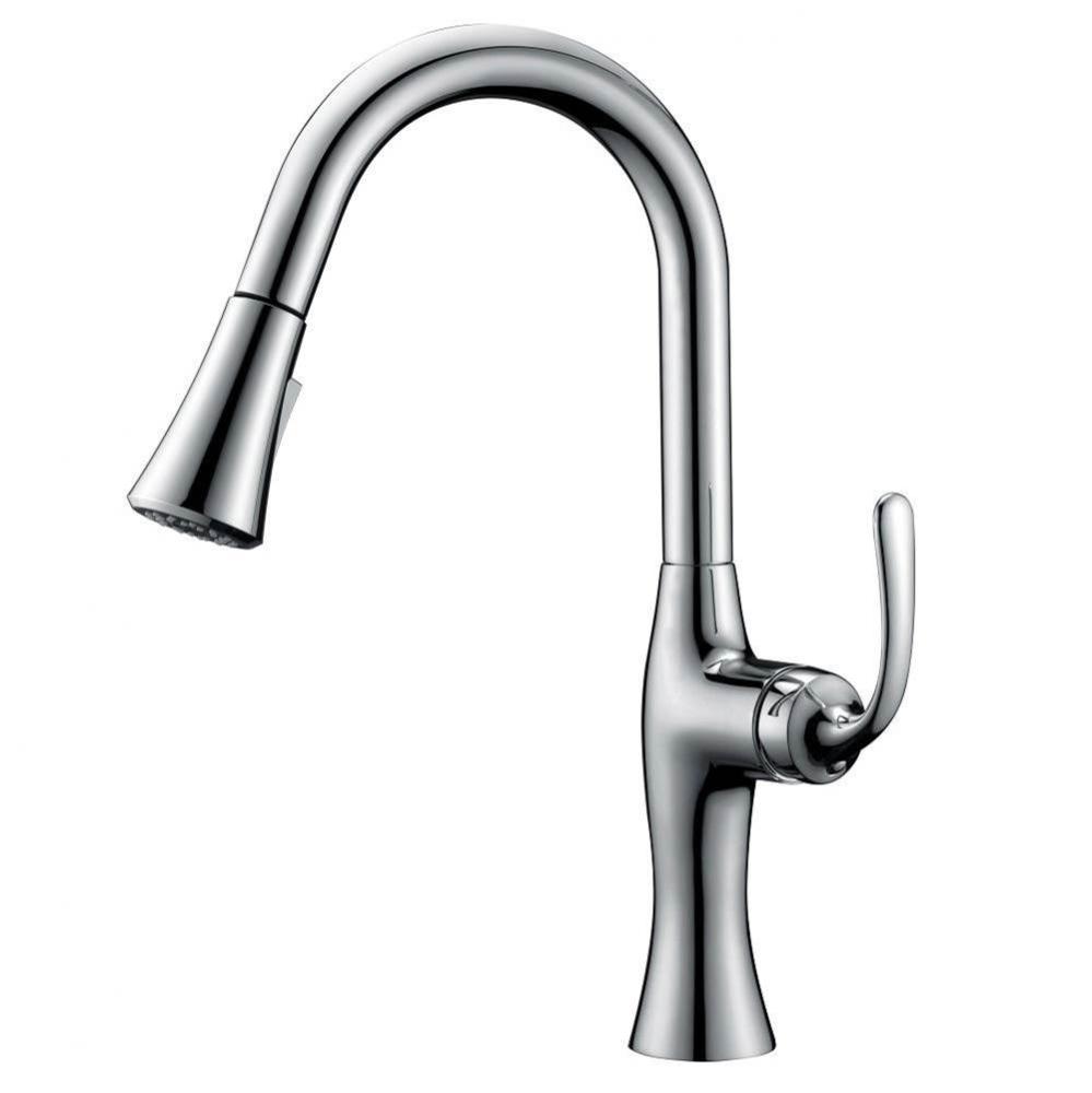 Single Lever Pull-down Kitchen Faucet, Chrome