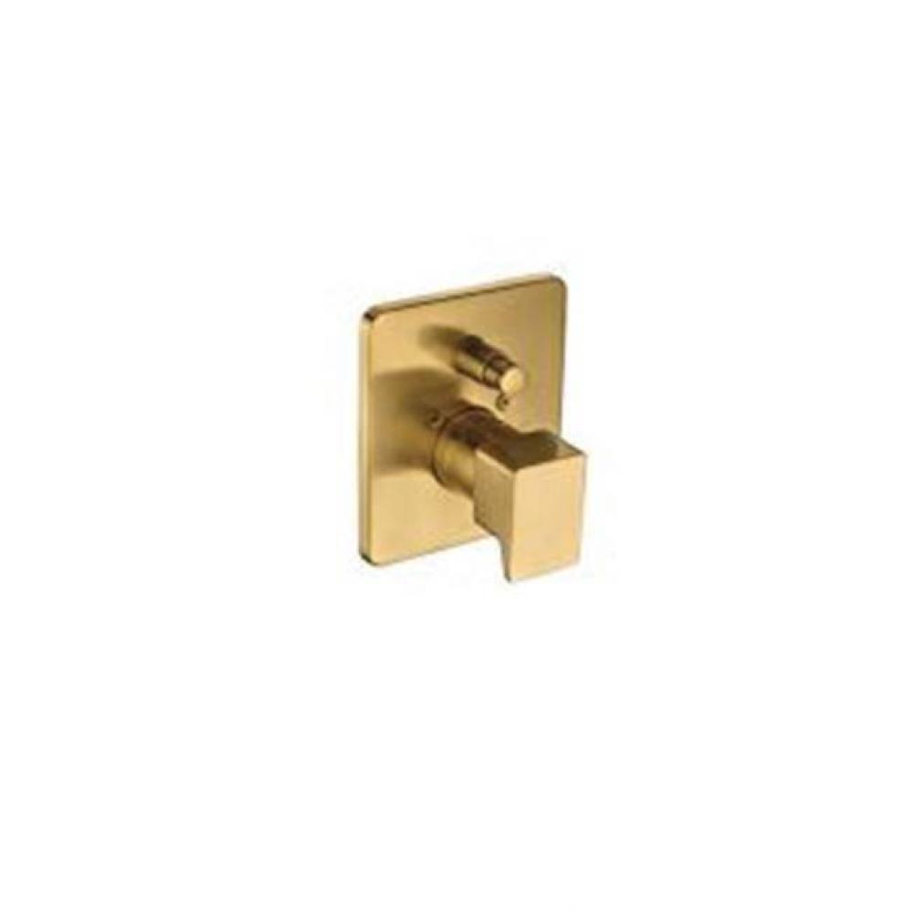 Pressure Balancing Diverter Valve Trim, Matte Gold