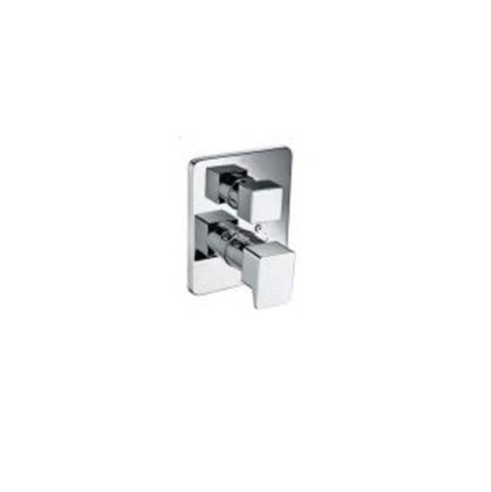 3-Way Pressure-Balancing Diverter Valve Trim, Chrome