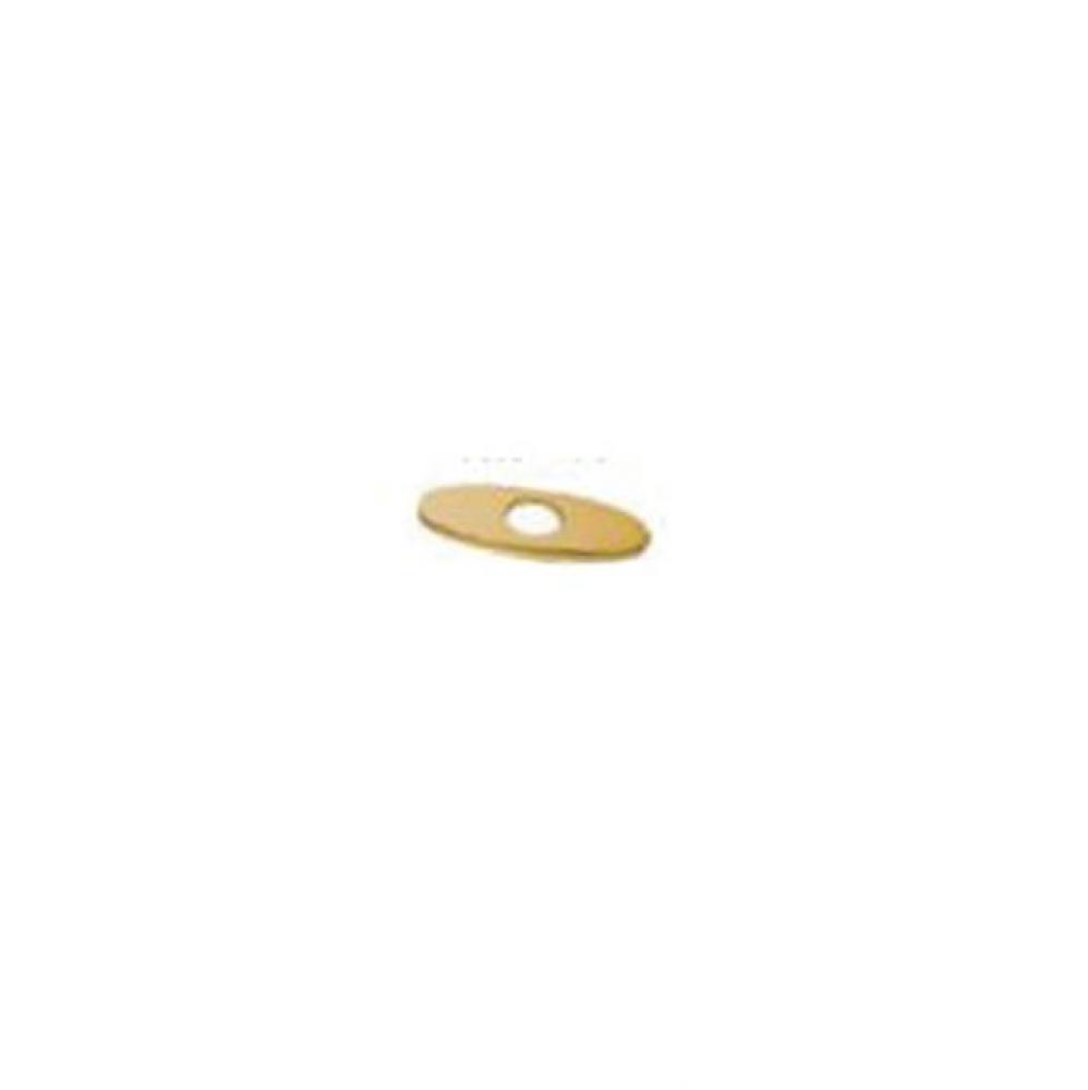 6'' Escutcheon for bar/lavatory faucets, 1 hole, Matte Gold
