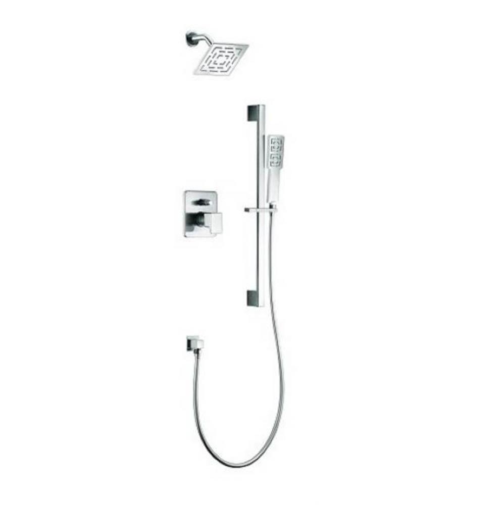 Acadia Shower Set, Chrome