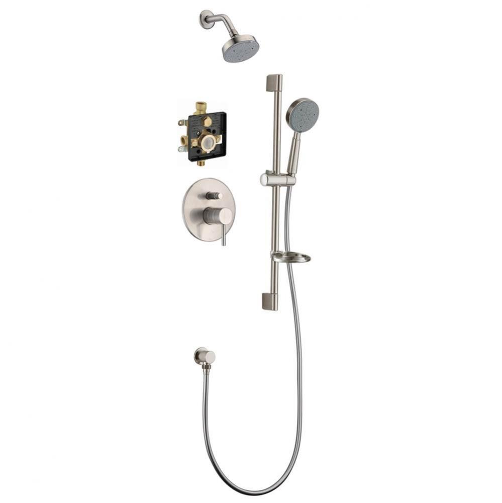 Grand Canyon Shower Set, Brushed Nickel