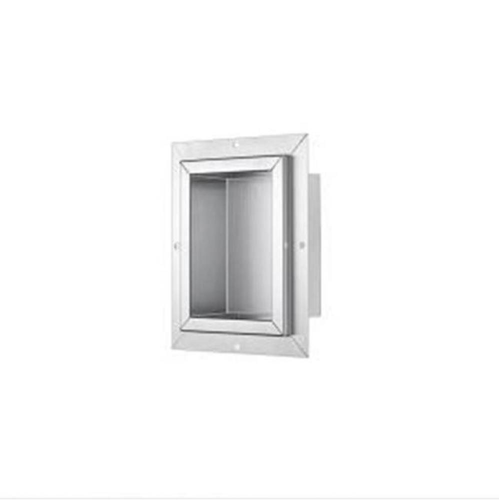 Stainless Steel Shower Nickel; Size (inside): 7'' L x 4-3/8''W x 5''