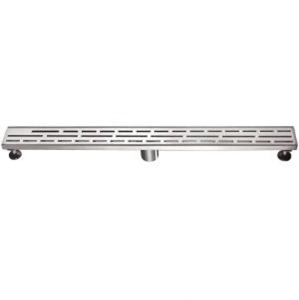 Shower linear drain--14G, 304type stainless steel, matte black finish: 32''Lx3'&apo