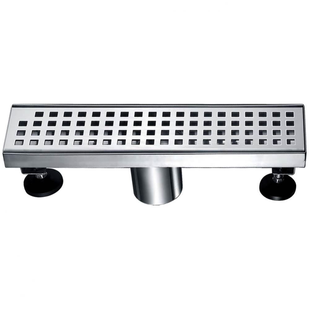 Shower linear drain--14G, 304type stainless steel, matte black finish: 12''Lx3'&apo