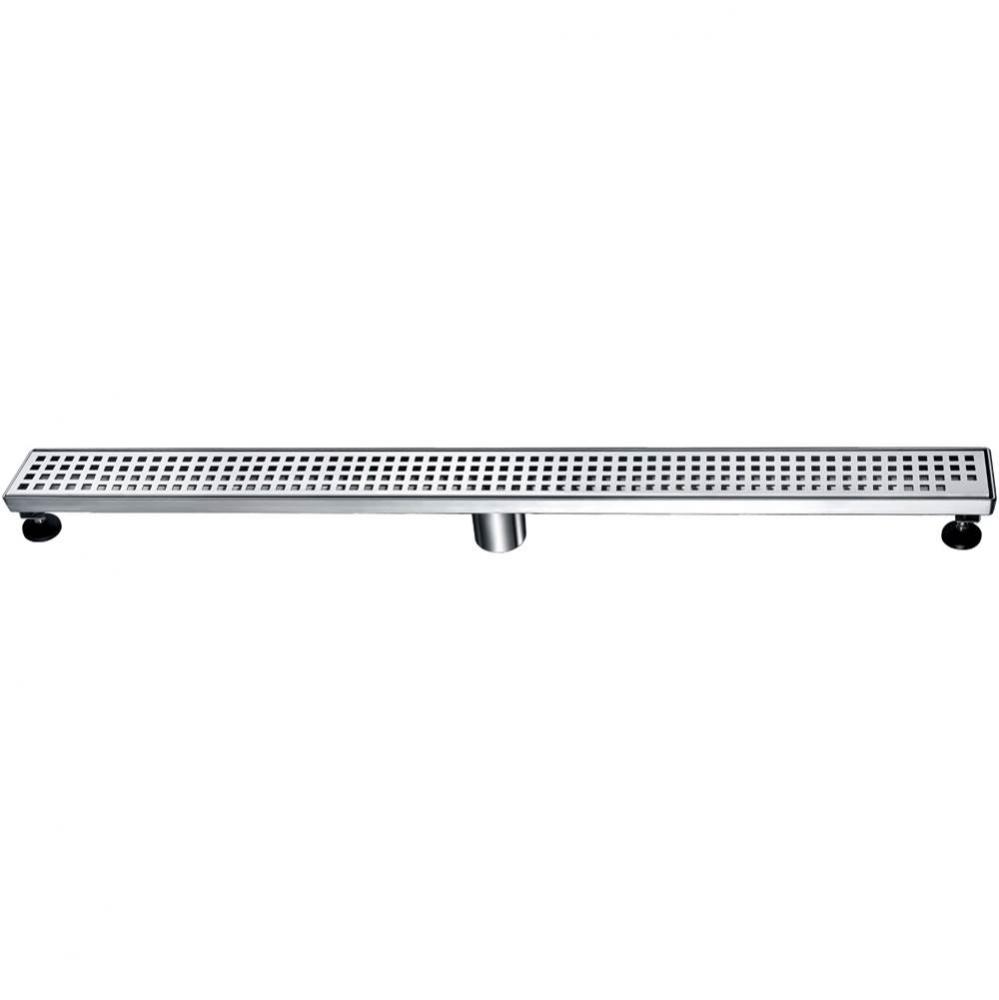 Shower linear drain--14G, 304type stainless steel, matte black finish: 36''Lx3'&apo