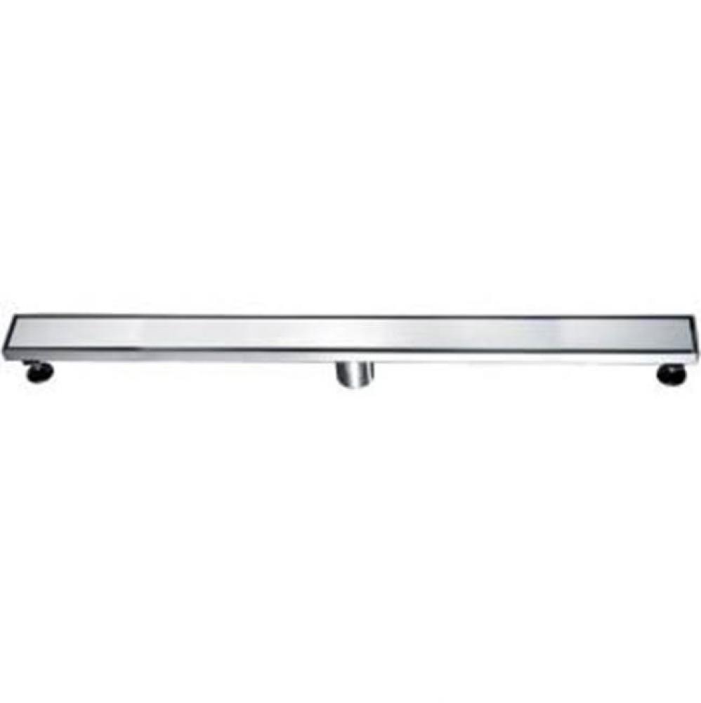 Shower linear drain--18G, 304type stainless steel, matte black finish: 36''Lx3'&apo
