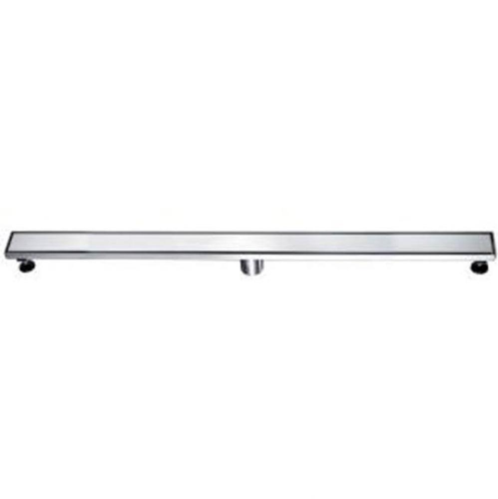 Shower linear drain---18G, 304type stainless steel, matte black finish: 47''Lx3'&ap