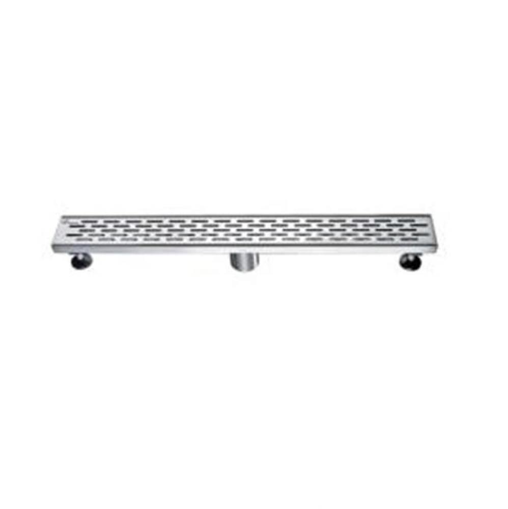 Shower linear drain---14G, 304type stainless steel, matte black finish: 24''Lx3'&ap