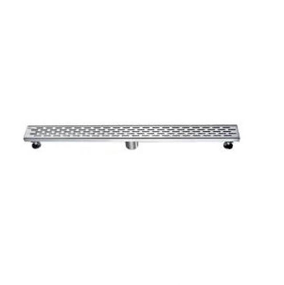 Shower linear drain--14G, 304type stainless steel, matte black finish: 32''Lx3'&apo
