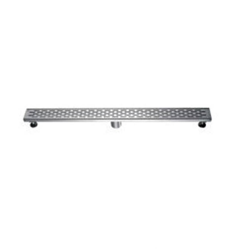 Shower linear drain--14G, 304type stainless steel, matte black finish: 36''Lx3'&apo
