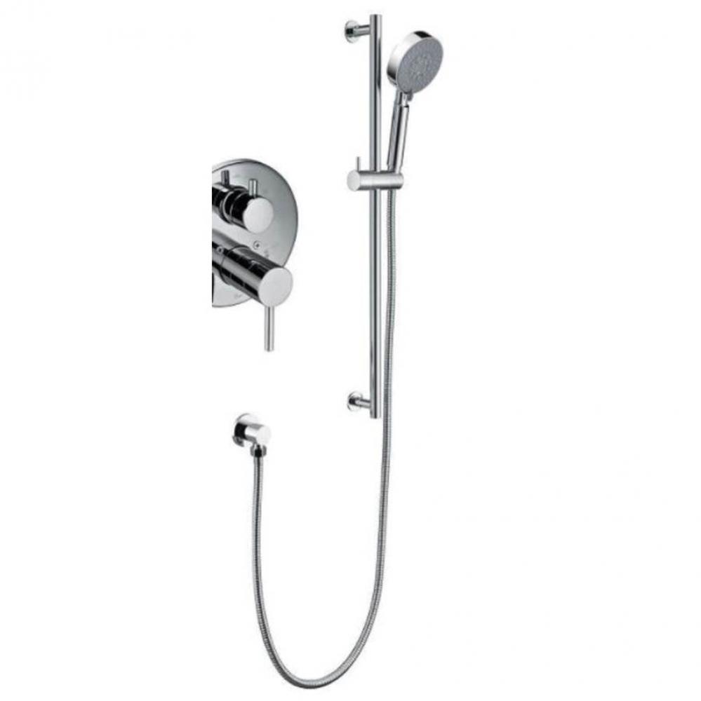 3-Function Handshower with Slide Bar, Chrome