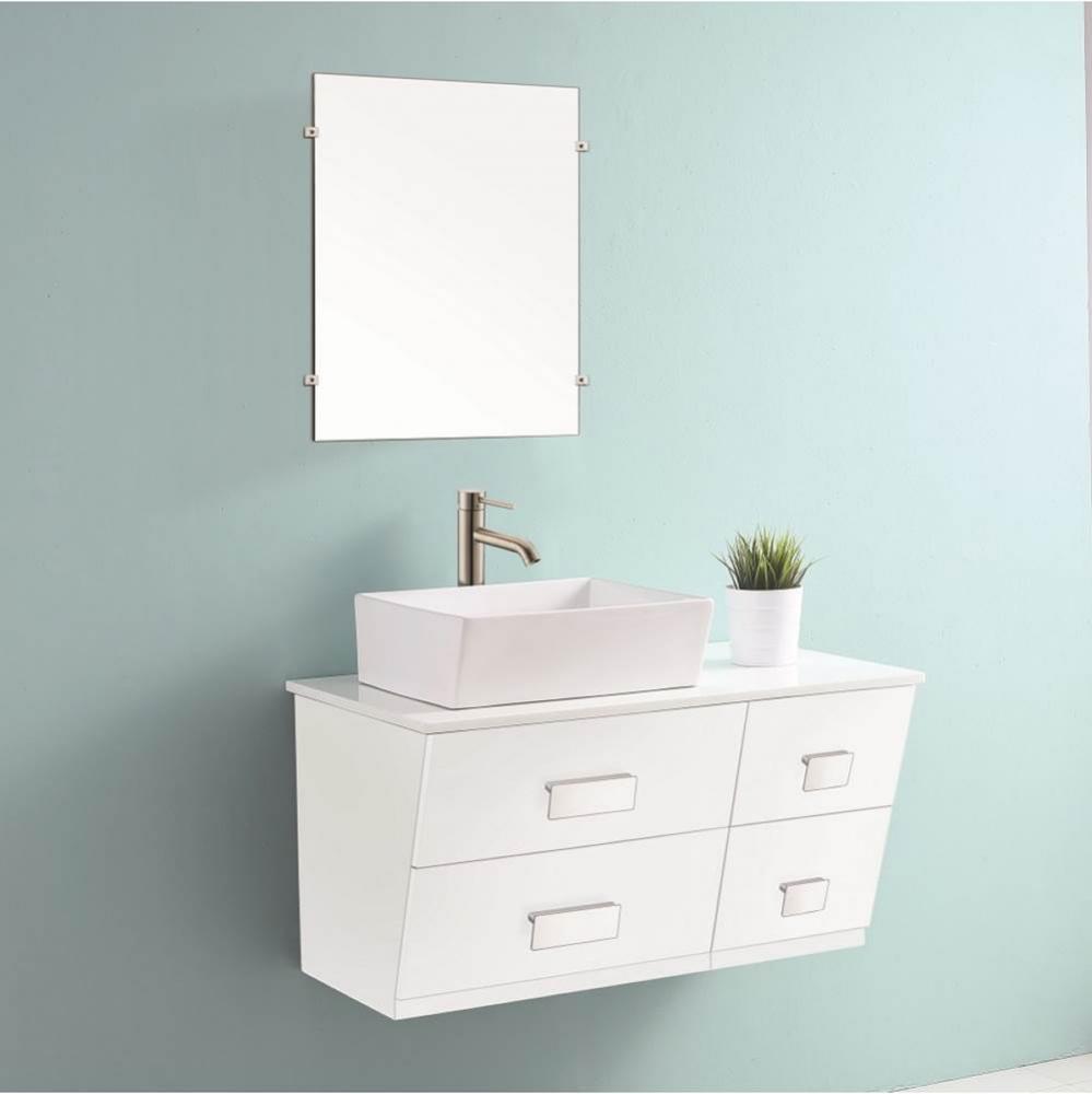 Frameless mirror