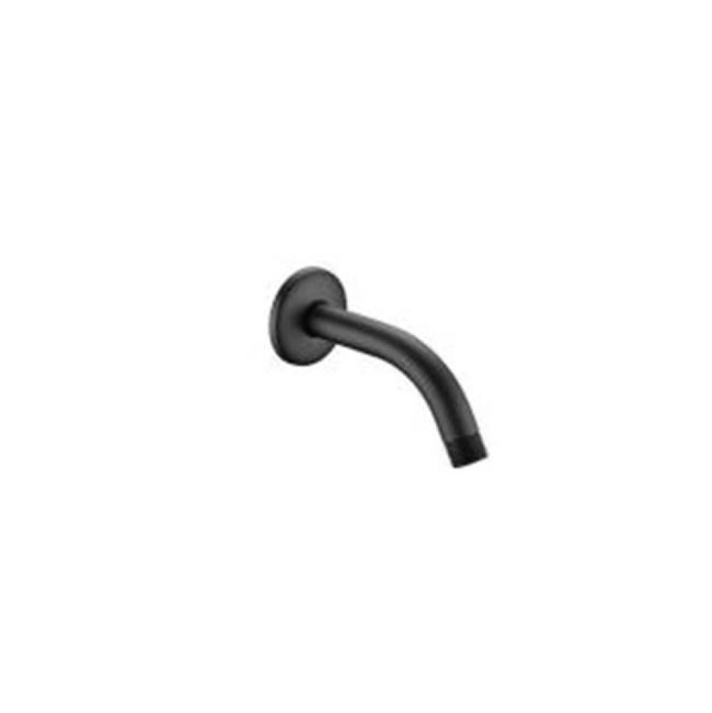 Shower arm and flange, 6'', Matte Black