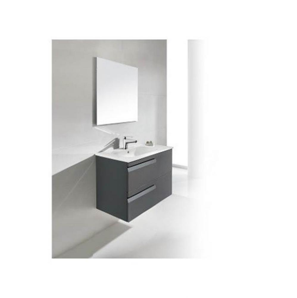 Dawn® Vitale Series Wall Mount Particle Board Cabint with Two Finger Pull Drawers